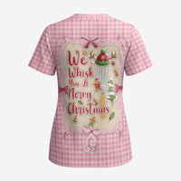 We Whisk You A Merry Christmas Scrub Top Cute Style - Wonder Print Shop