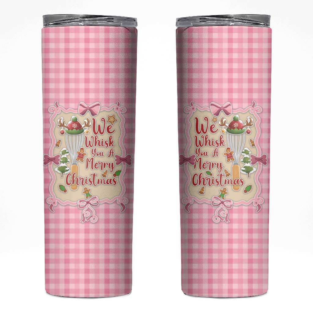 We Whisk You A Merry Christmas Skinny Tumbler Cute Style - Wonder Print Shop