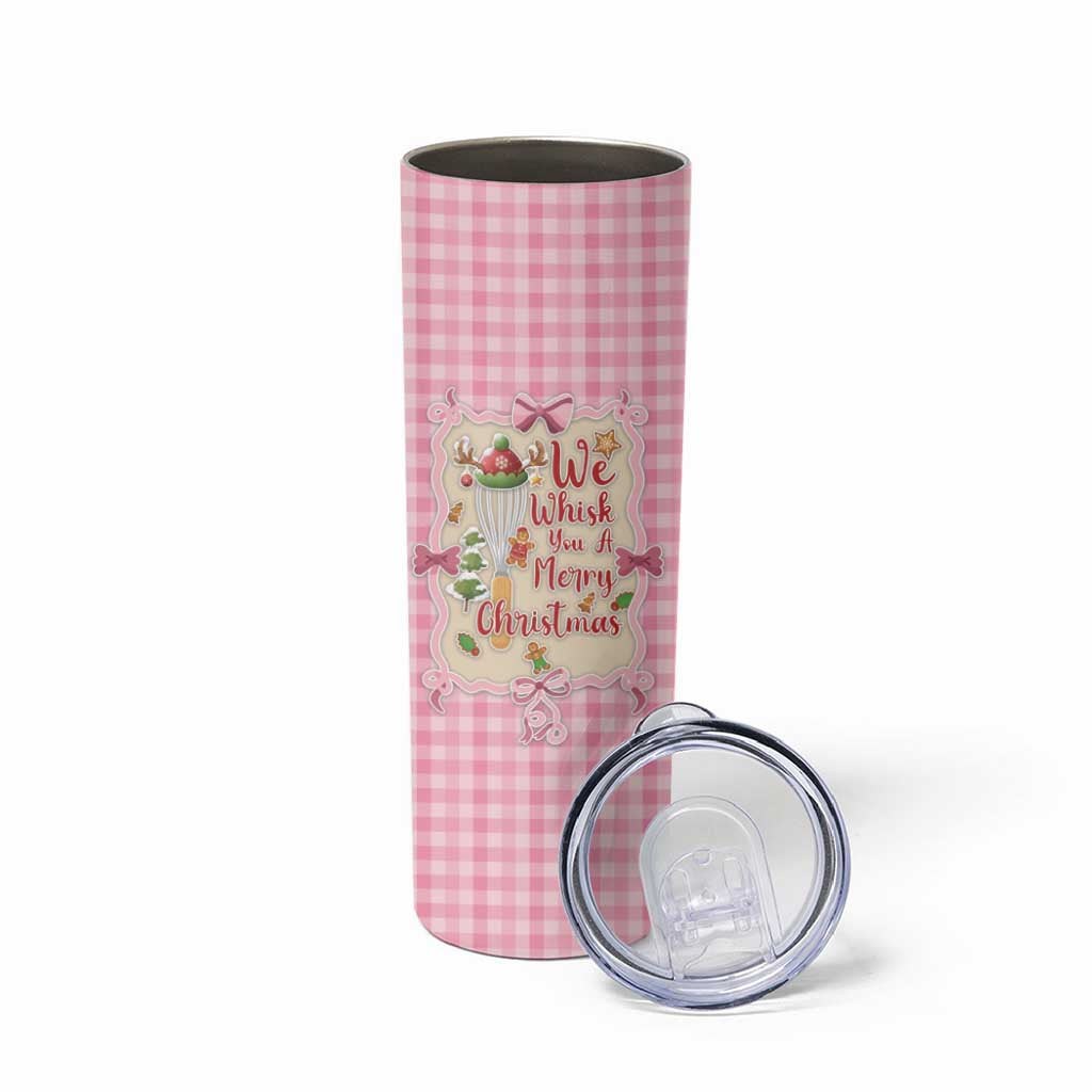 We Whisk You A Merry Christmas Skinny Tumbler Cute Style - Wonder Print Shop