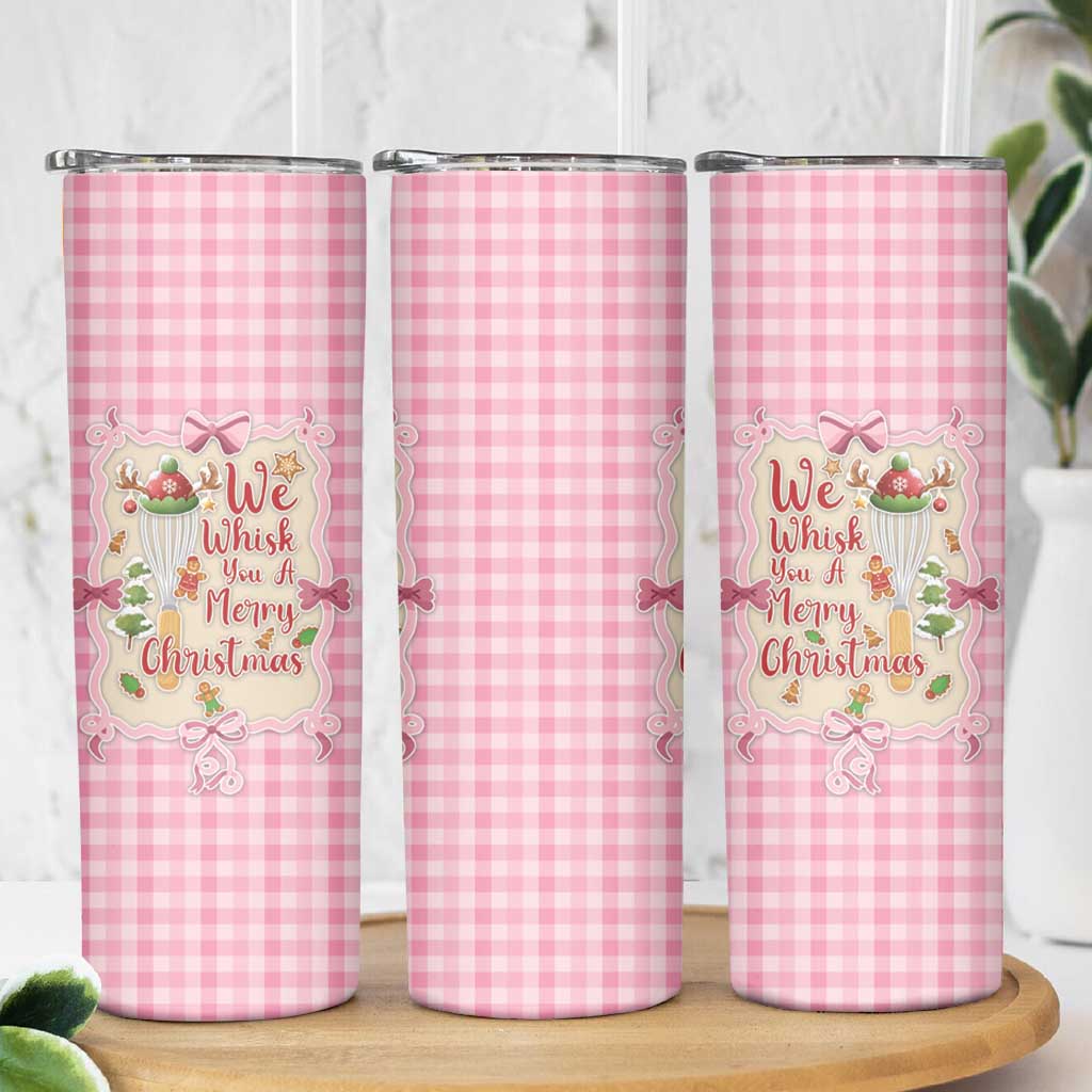 We Whisk You A Merry Christmas Skinny Tumbler Cute Style - Wonder Print Shop
