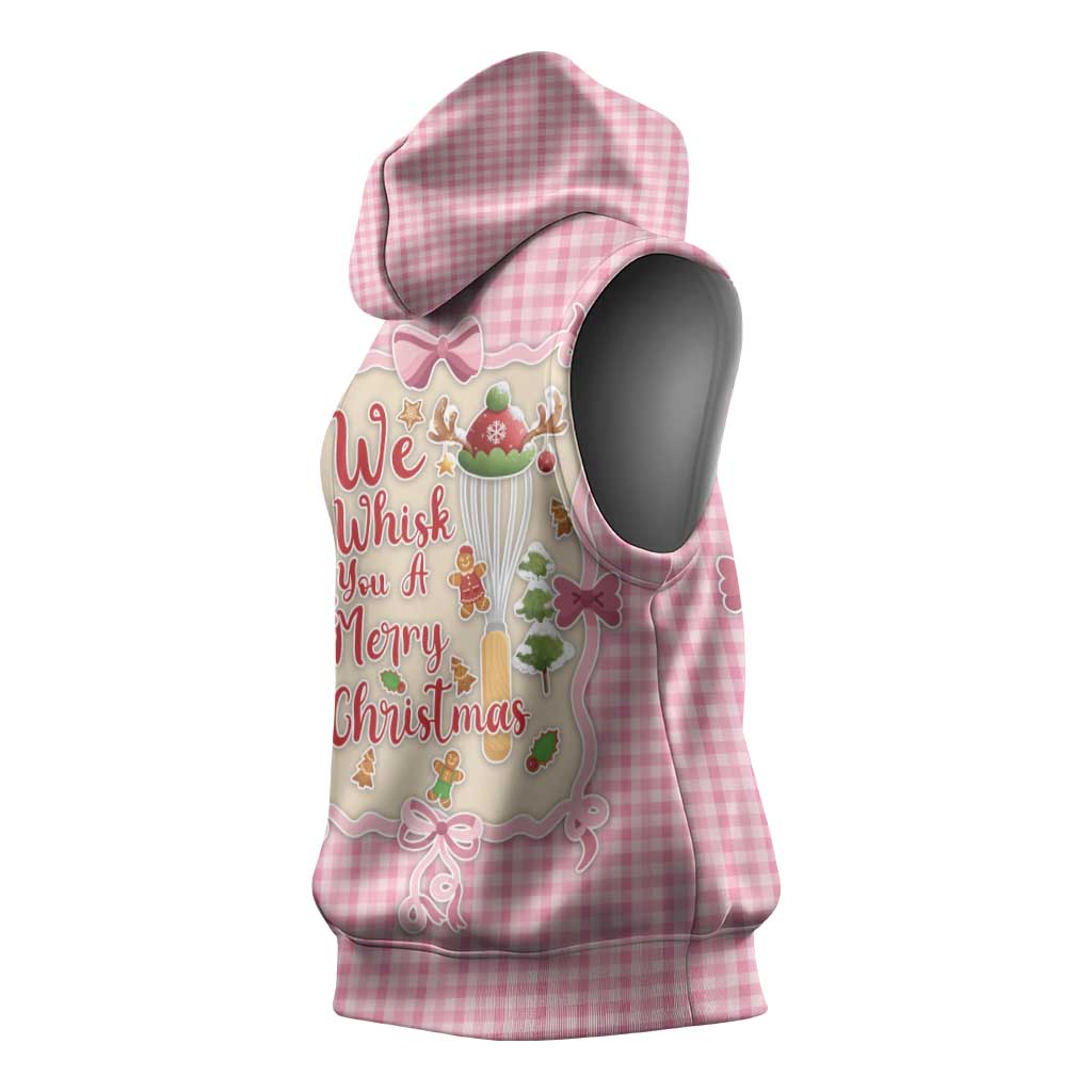 We Whisk You A Merry Christmas Sleeveless Hoodie Cute Style - Wonder Print Shop