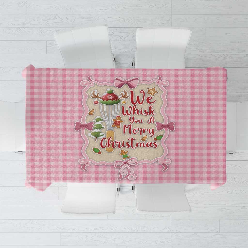 We Whisk You A Merry Christmas Tablecloth Cute Style - Wonder Print Shop