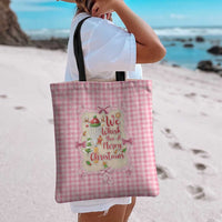 We Whisk You A Merry Christmas Tote Bag Cute Style - Wonder Print Shop