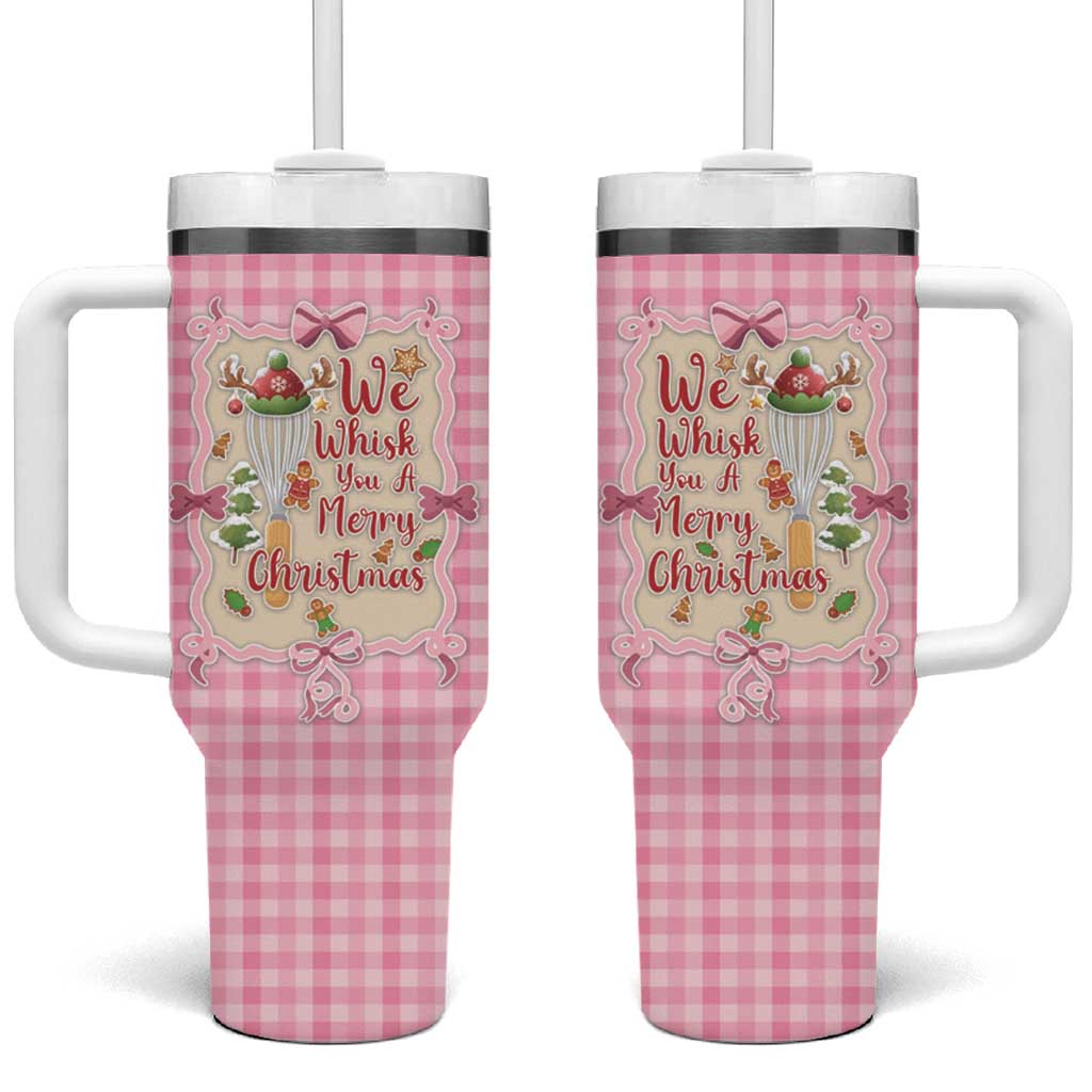 We Whisk You A Merry Christmas Tumbler With Handle Cute Style - Wonder Print Shop
