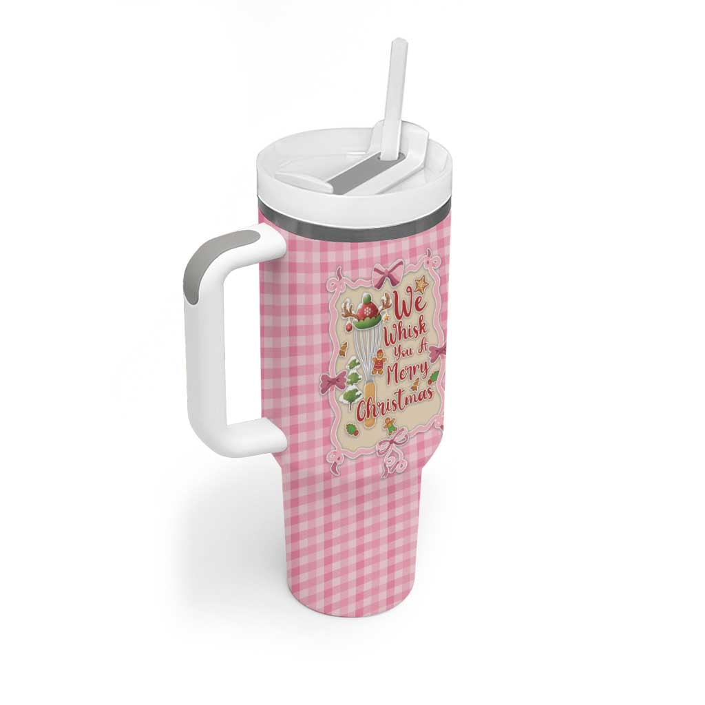We Whisk You A Merry Christmas Tumbler With Handle Cute Style - Wonder Print Shop