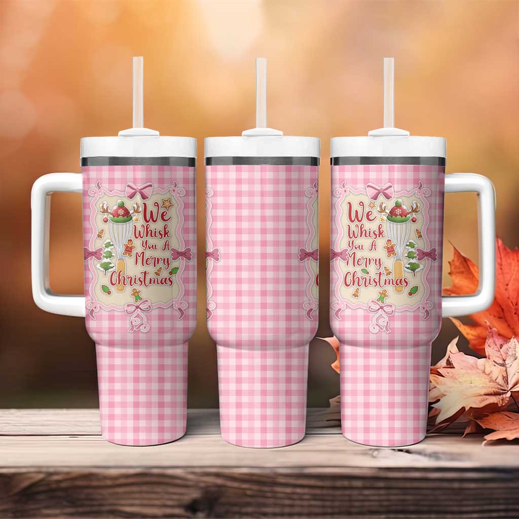 We Whisk You A Merry Christmas Tumbler With Handle Cute Style - Wonder Print Shop