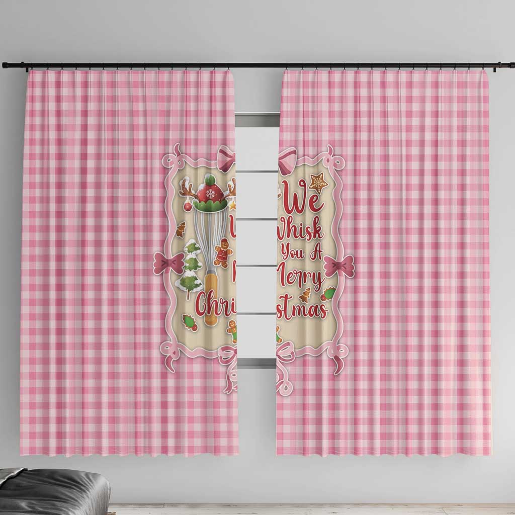 We Whisk You A Merry Christmas Window Curtain Cute Style - Wonder Print Shop