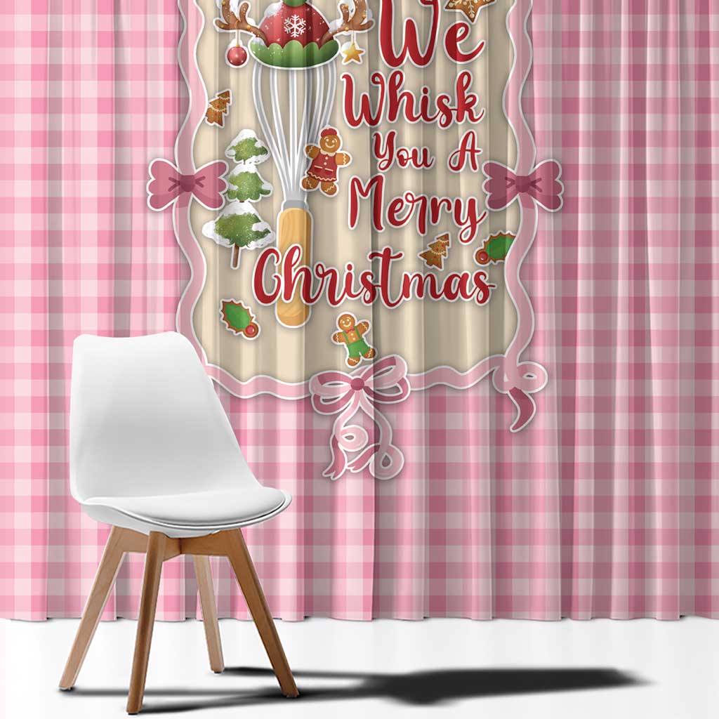 We Whisk You A Merry Christmas Window Curtain Cute Style - Wonder Print Shop