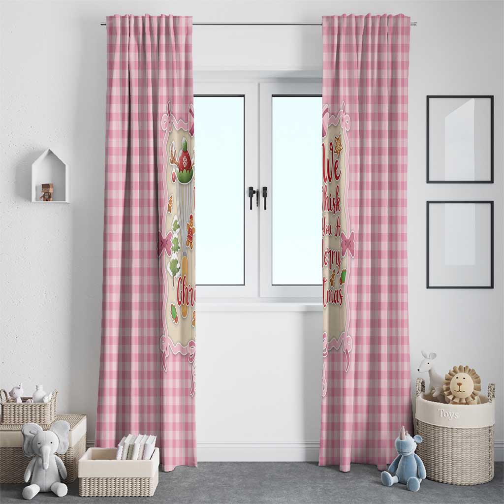 We Whisk You A Merry Christmas Window Curtain Cute Style - Wonder Print Shop