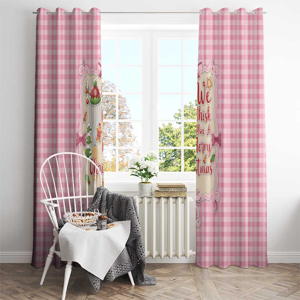 We Whisk You A Merry Christmas Window Curtain Cute Style - Wonder Print Shop
