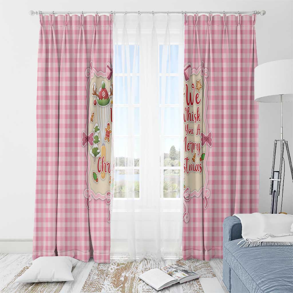 We Whisk You A Merry Christmas Window Curtain Cute Style - Wonder Print Shop