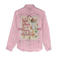 We Whisk You A Merry Christmas Women Casual Shirt Cute Style - Wonder Print Shop
