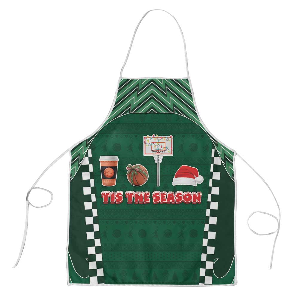 Basketball Christmas Apron Tis The Season - Wonder Print Shop