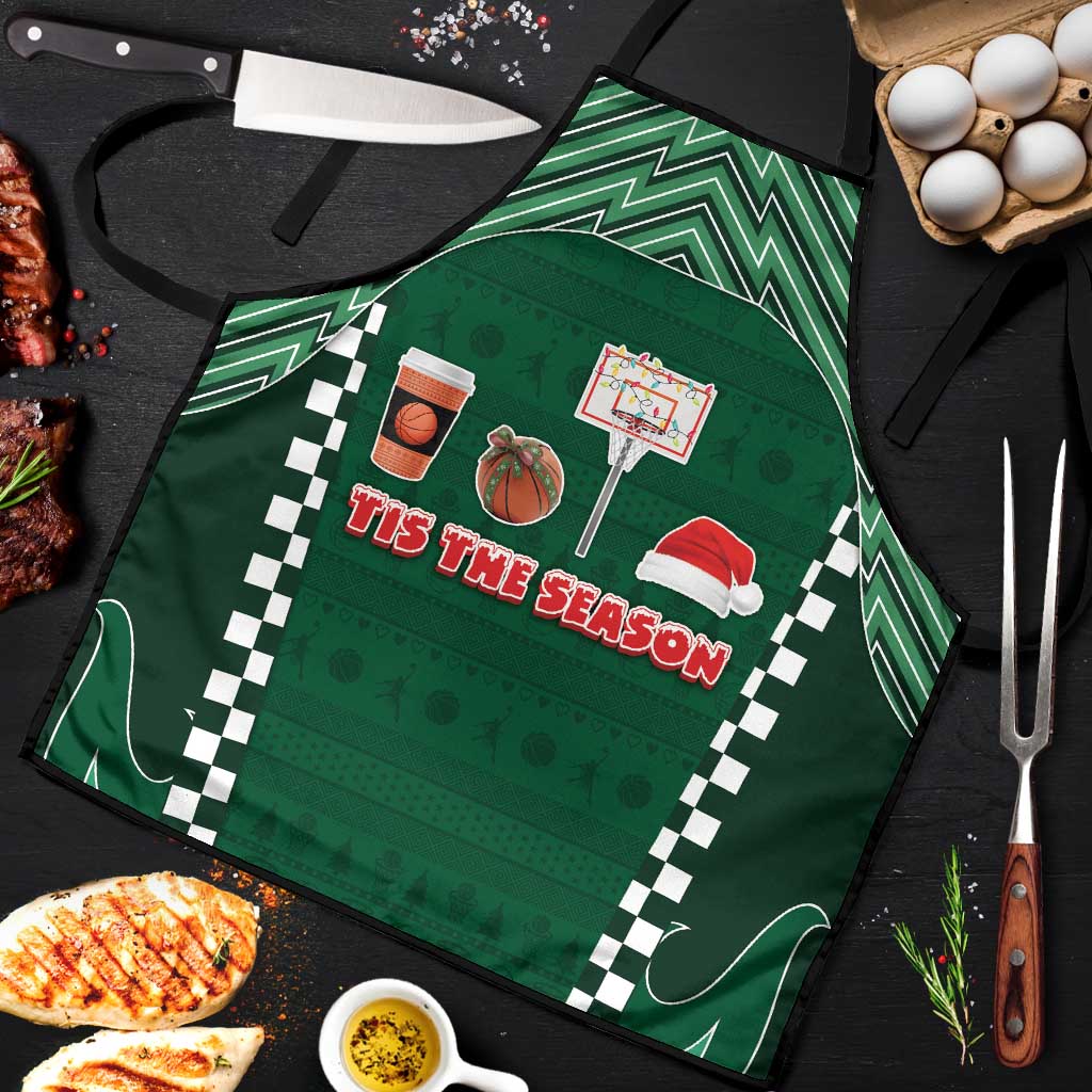 Basketball Christmas Apron Tis The Season - Wonder Print Shop