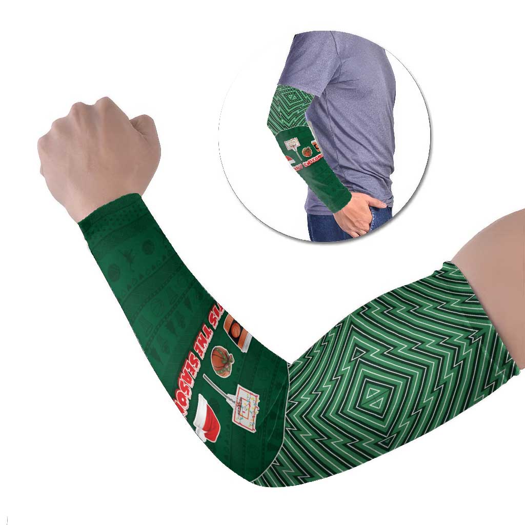 Basketball Christmas Arm Sleeves Tis The Season - Wonder Print Shop
