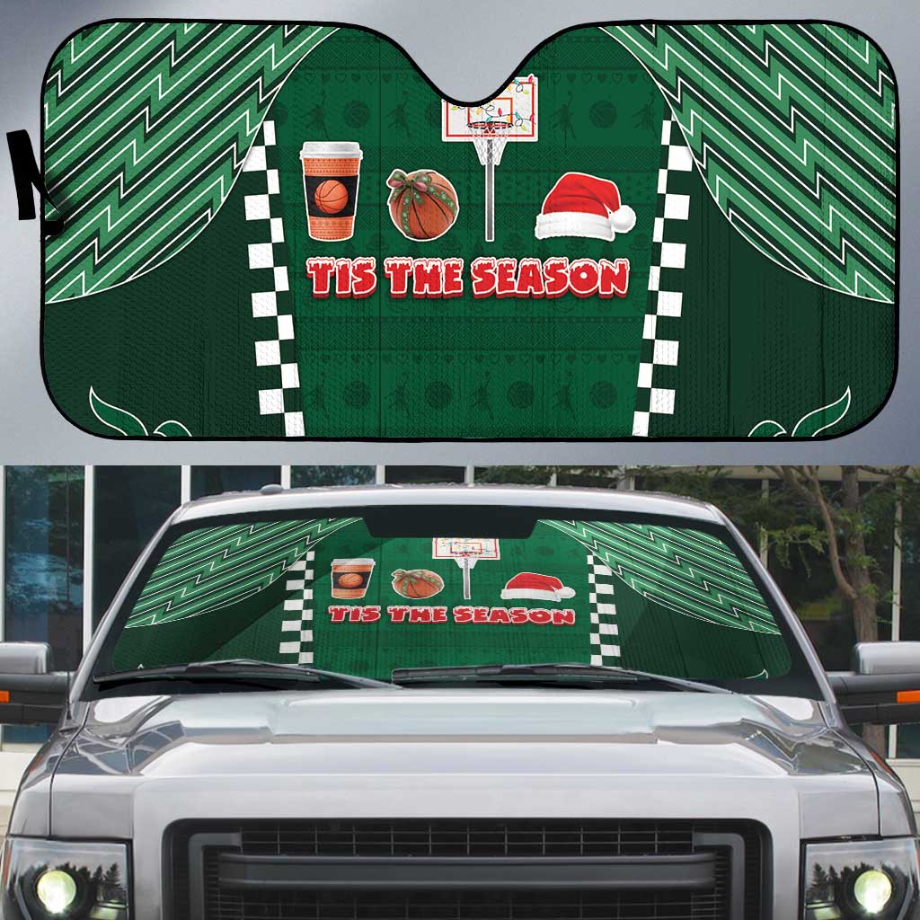 Basketball Christmas Auto Sun Shade Tis The Season - Wonder Print Shop
