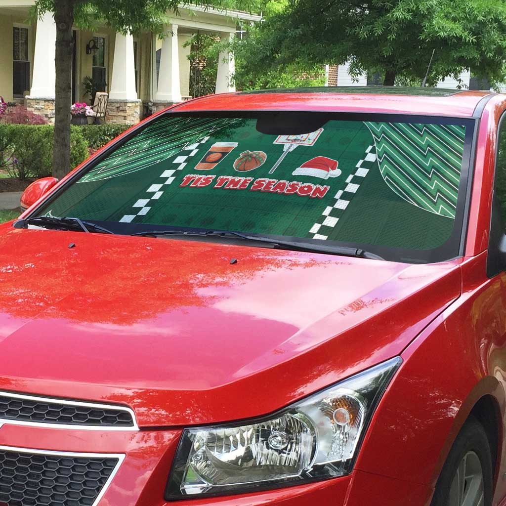 Basketball Christmas Auto Sun Shade Tis The Season - Wonder Print Shop