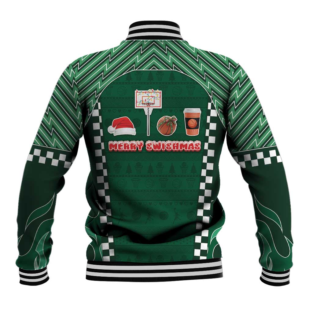 Basketball Christmas Baseball Jacket Tis The Season - Wonder Print Shop