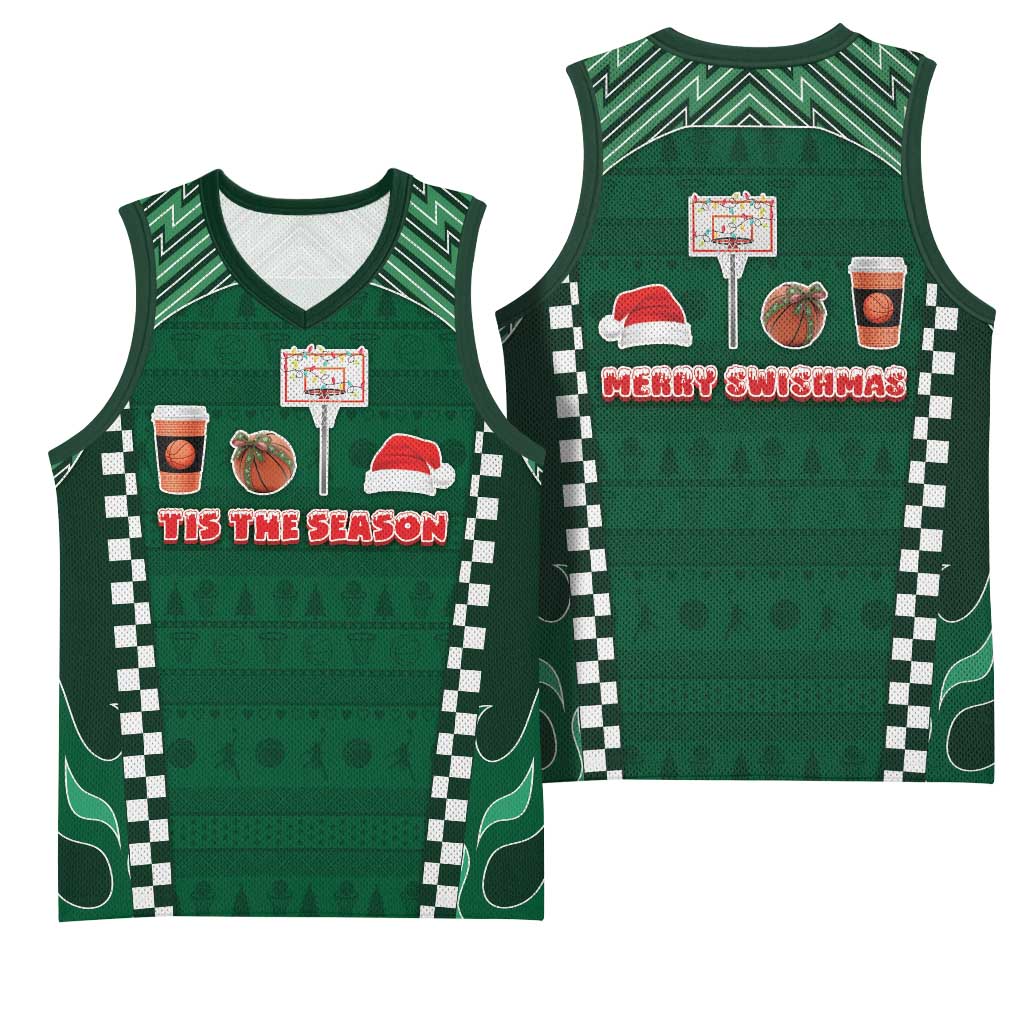 Basketball Christmas Basketball Jersey Tis The Season - Wonder Print Shop