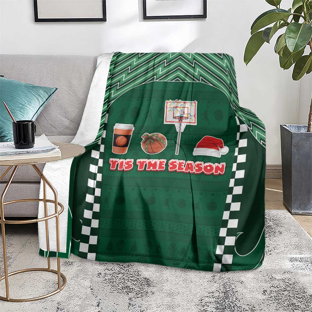 Basketball Christmas Blanket Tis The Season - Wonder Print Shop
