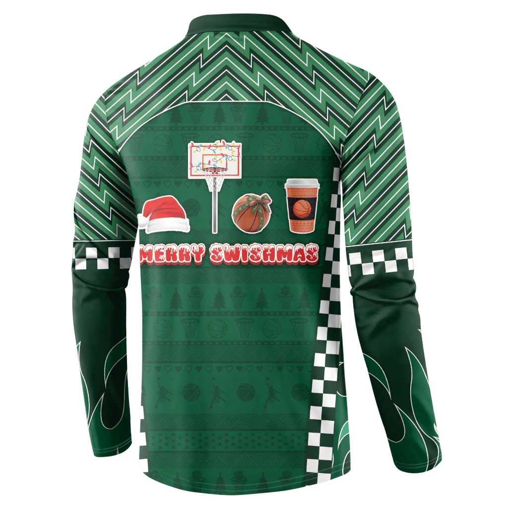 Basketball Christmas Button Sweatshirt Tis The Season - Wonder Print Shop