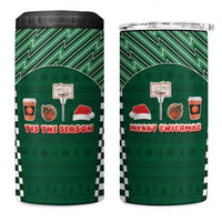Basketball Christmas 4 in 1 Can Cooler Tumbler Tis The Season - Wonder Print Shop
