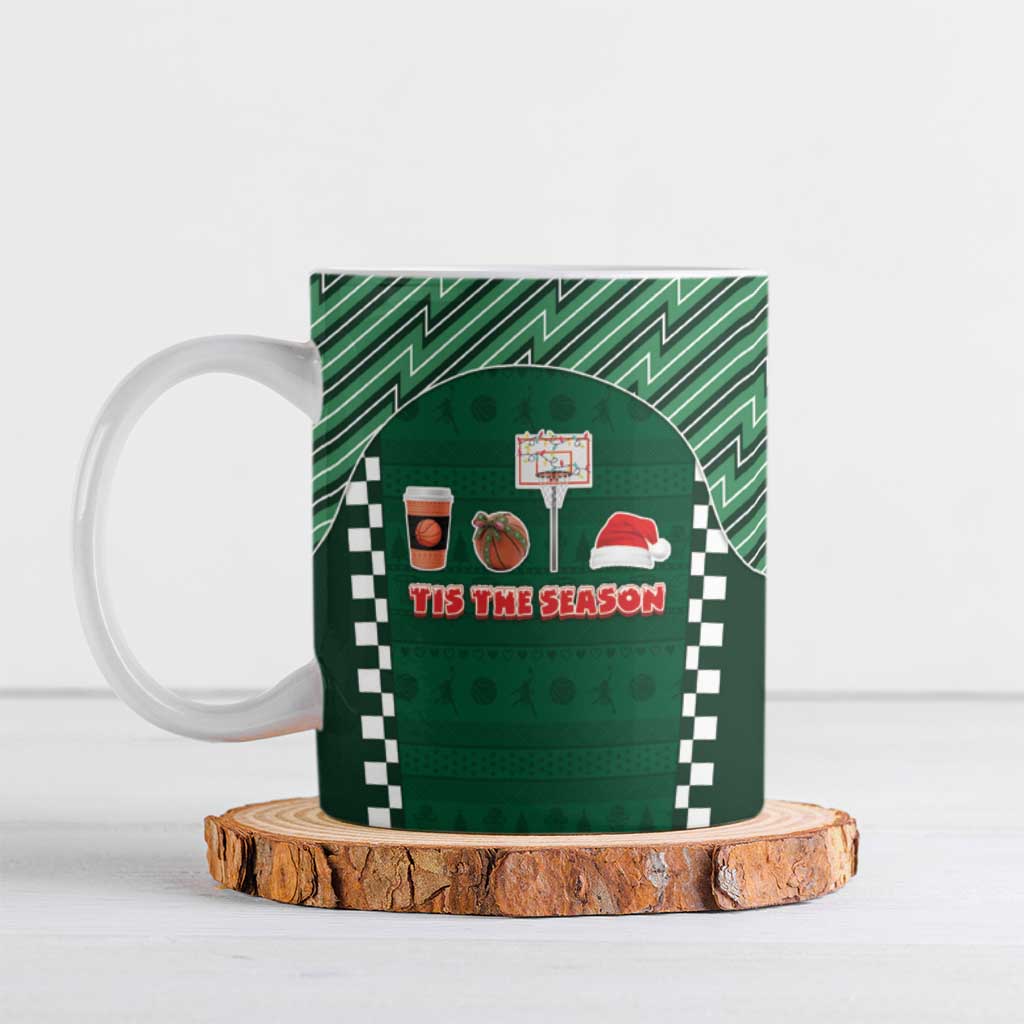 Basketball Christmas Ceramic Mug Tis The Season - Wonder Print Shop