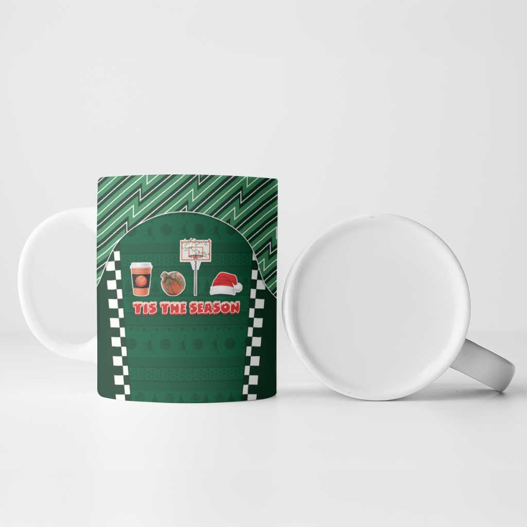Basketball Christmas Ceramic Mug Tis The Season - Wonder Print Shop