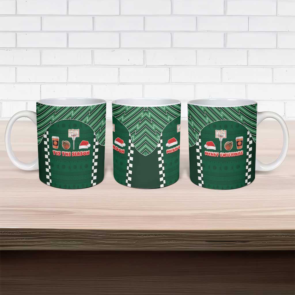 Basketball Christmas Ceramic Mug Tis The Season - Wonder Print Shop