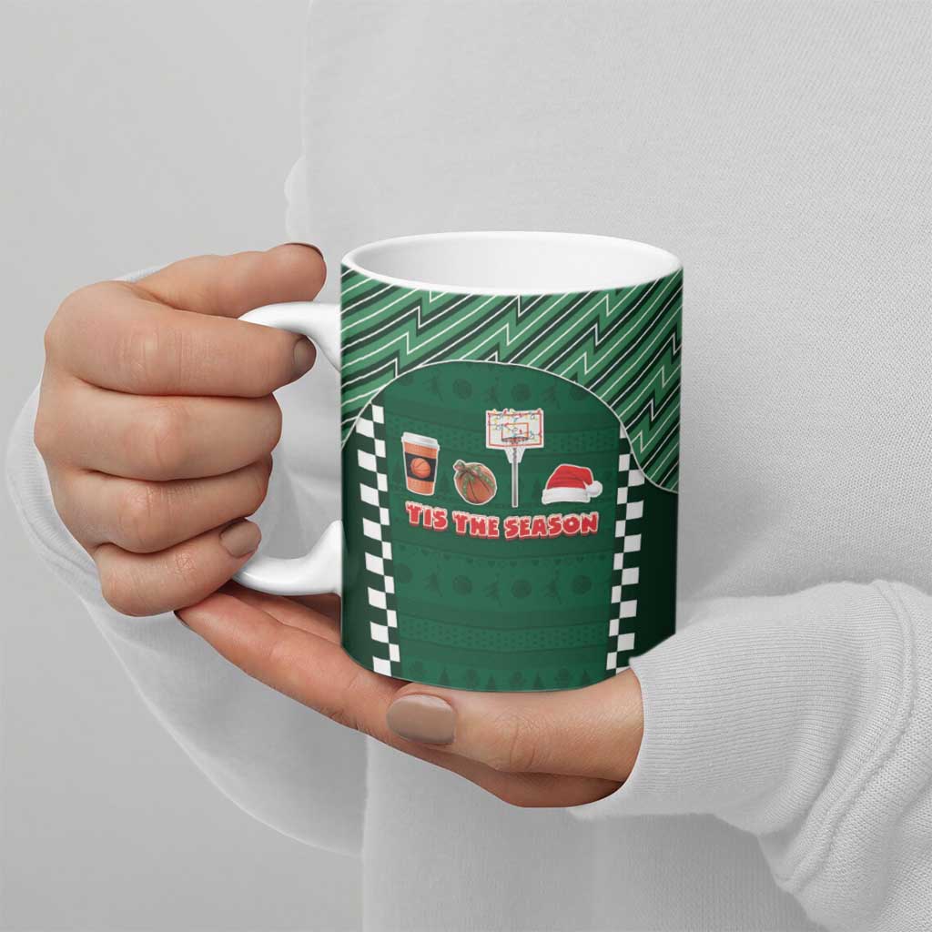 Basketball Christmas Ceramic Mug Tis The Season - Wonder Print Shop