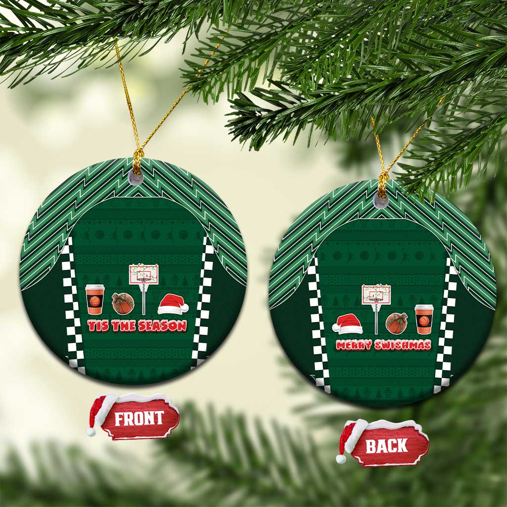 Basketball Christmas Ceramic Ornament Tis The Season - Wonder Print Shop