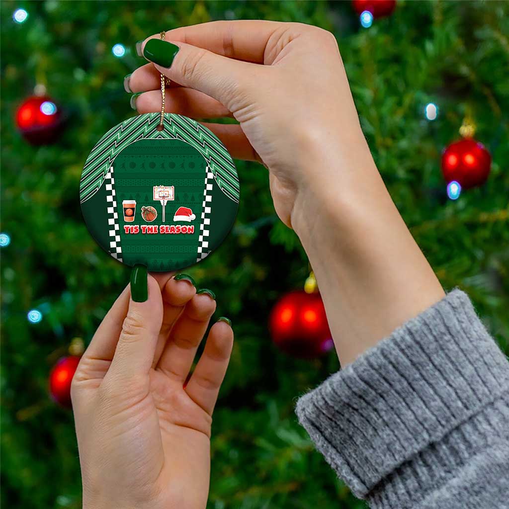 Basketball Christmas Ceramic Ornament Tis The Season - Wonder Print Shop