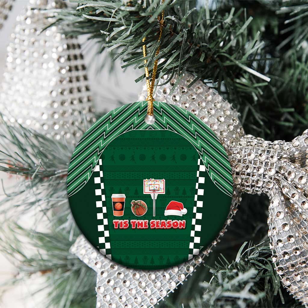 Basketball Christmas Ceramic Ornament Tis The Season - Wonder Print Shop