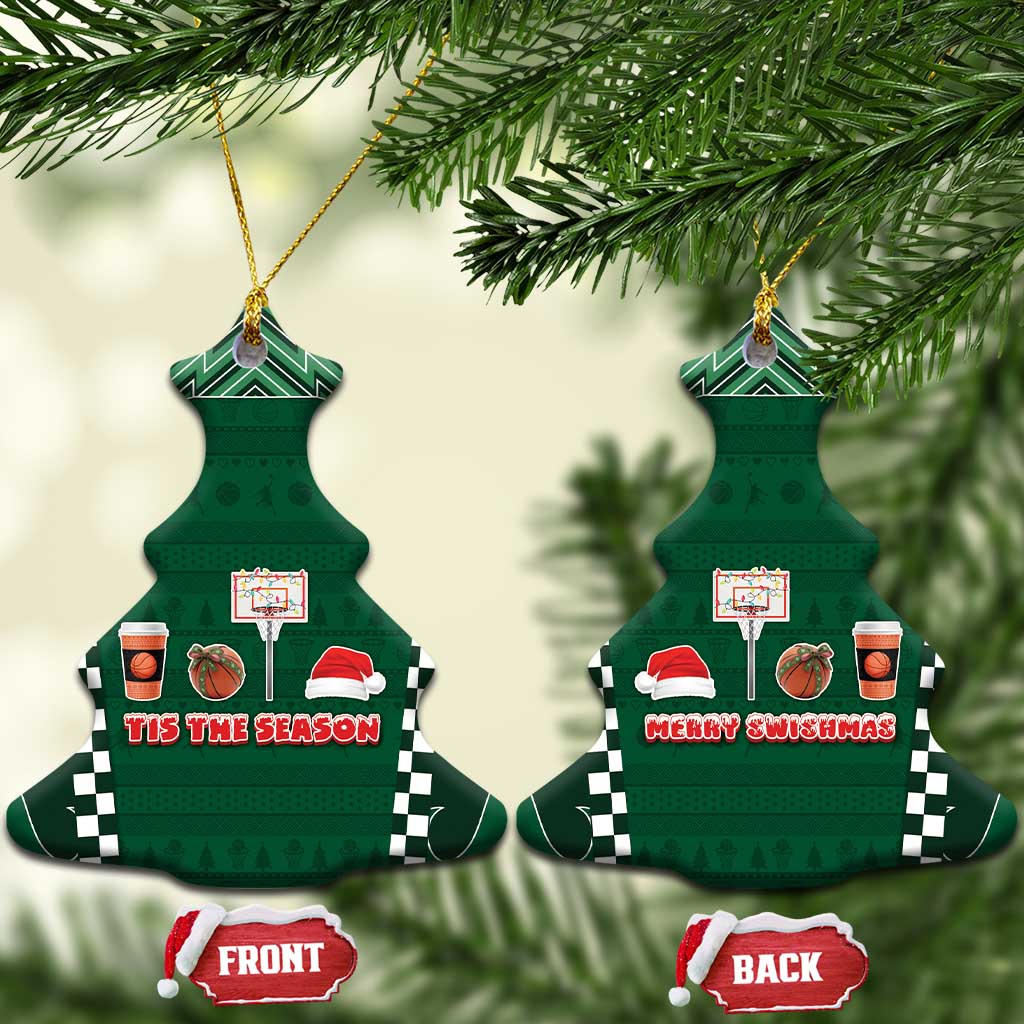 Basketball Christmas Ceramic Ornament Tis The Season - Wonder Print Shop