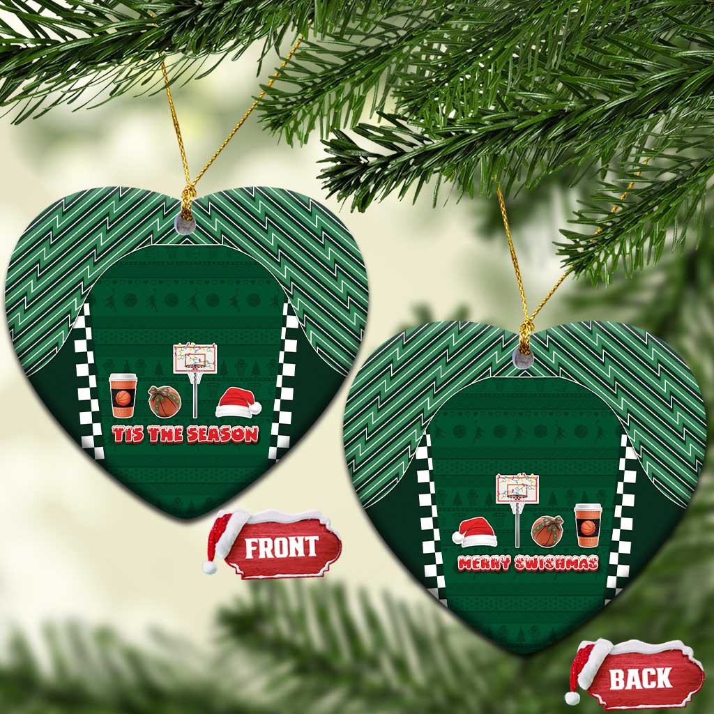 Basketball Christmas Ceramic Ornament Tis The Season - Wonder Print Shop