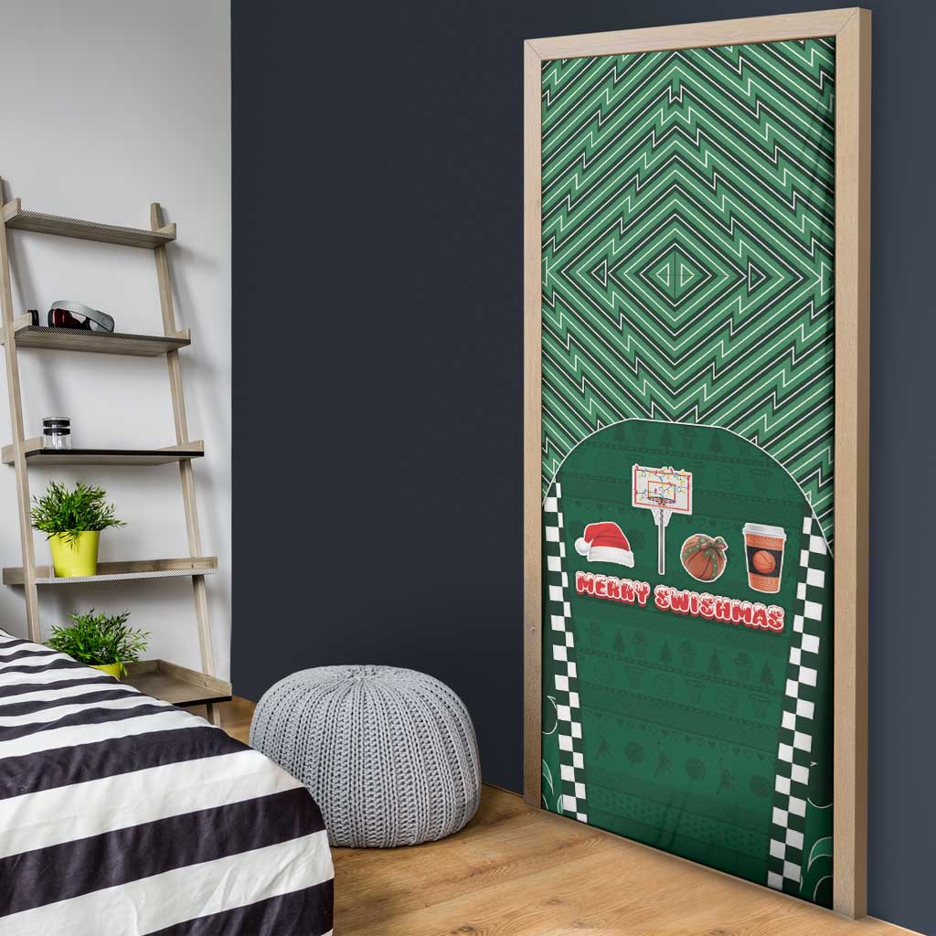 Basketball Christmas Door Cover Tis The Season - Wonder Print Shop