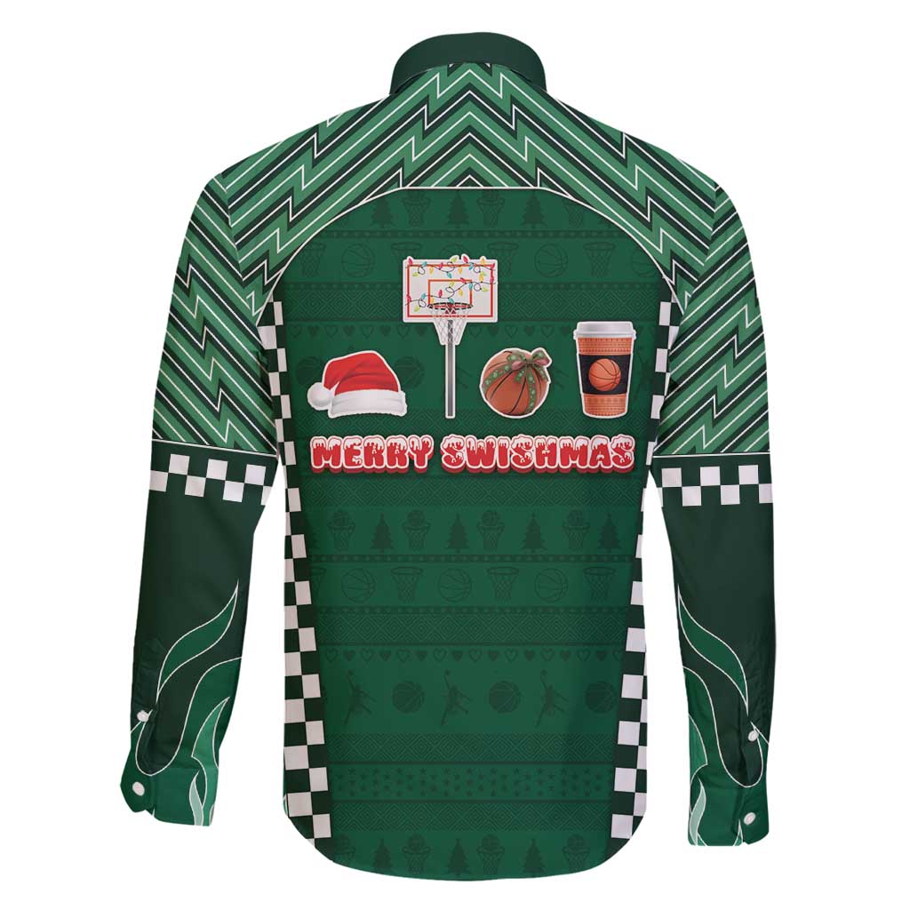 Basketball Christmas Family Matching Long Sleeve Bodycon Dress and Hawaiian Shirt Tis The Season - Wonder Print Shop