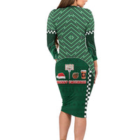 Basketball Christmas Family Matching Long Sleeve Bodycon Dress and Hawaiian Shirt Tis The Season - Wonder Print Shop