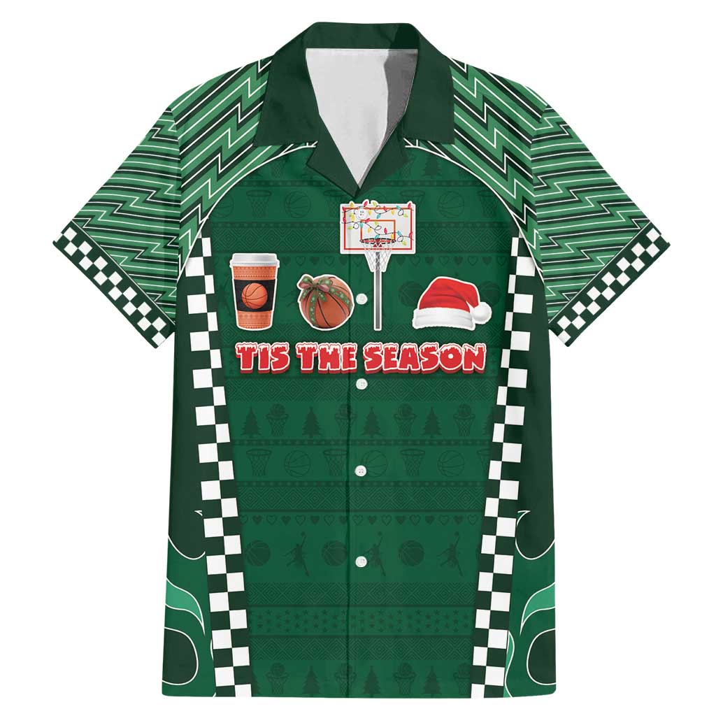 Basketball Christmas Family Matching Mermaid Dress and Hawaiian Shirt Tis The Season - Wonder Print Shop