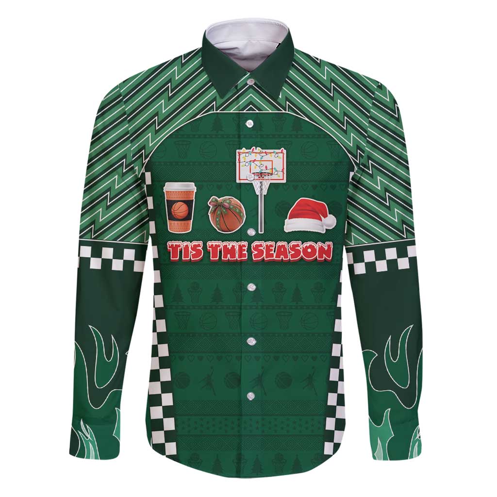 Basketball Christmas Family Matching Puletasi and Hawaiian Shirt Tis The Season - Wonder Print Shop