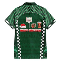 Basketball Christmas Family Matching Short Sleeve Bodycon Dress and Hawaiian Shirt Tis The Season - Wonder Print Shop