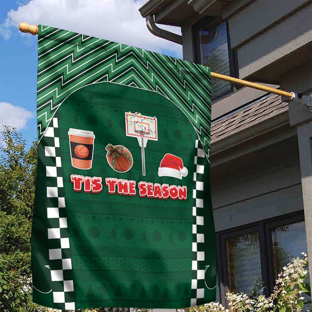 Basketball Christmas Garden Flag Tis The Season - Wonder Print Shop
