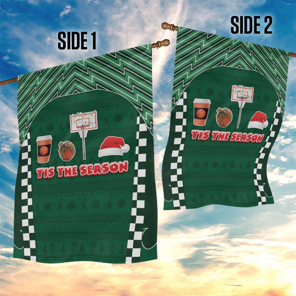 Basketball Christmas Garden Flag Tis The Season - Wonder Print Shop
