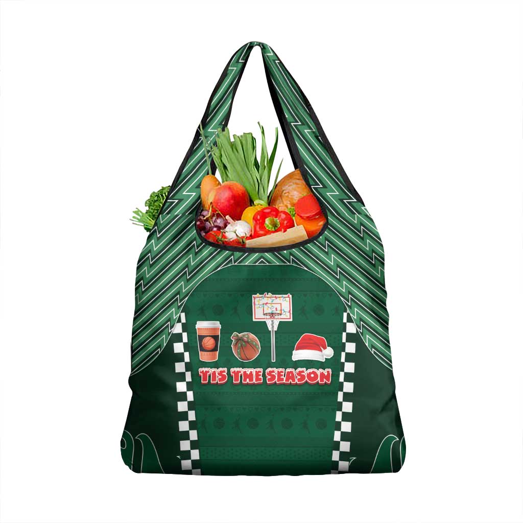 Basketball Christmas Grocery Bag Tis The Season - Wonder Print Shop