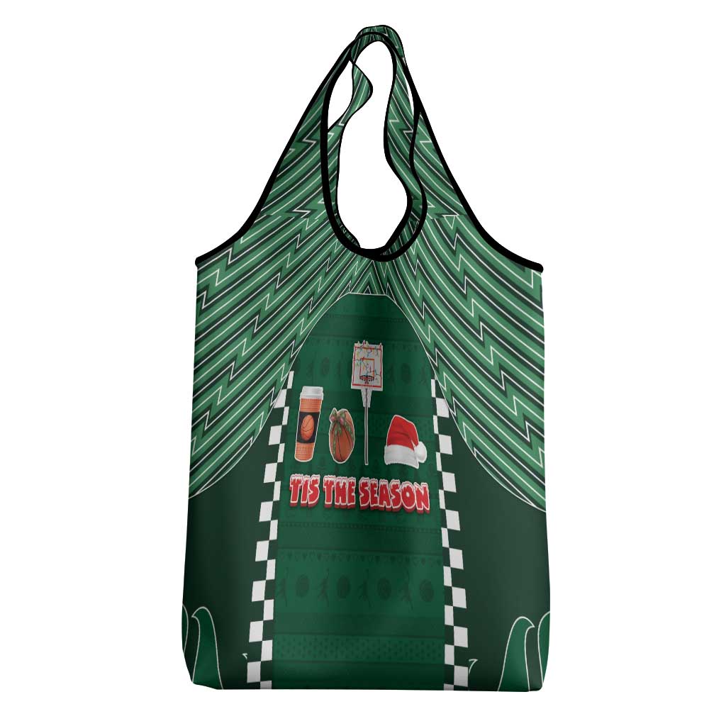Basketball Christmas Grocery Bag Tis The Season - Wonder Print Shop