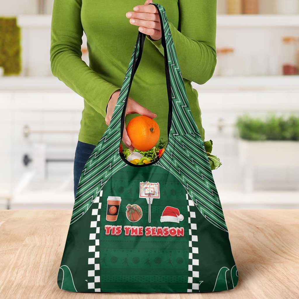 Basketball Christmas Grocery Bag Tis The Season - Wonder Print Shop
