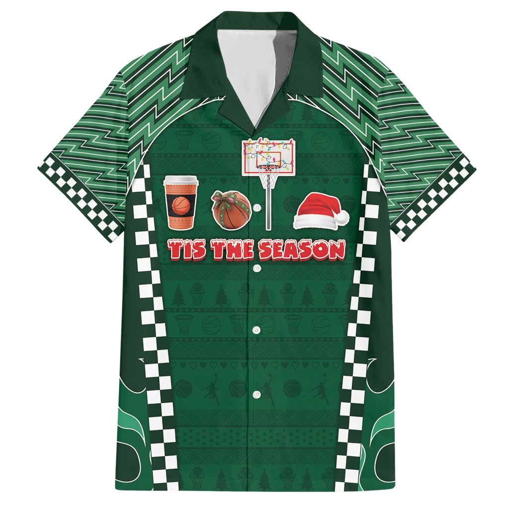Basketball Christmas Hawaiian Shirt Tis The Season - Wonder Print Shop