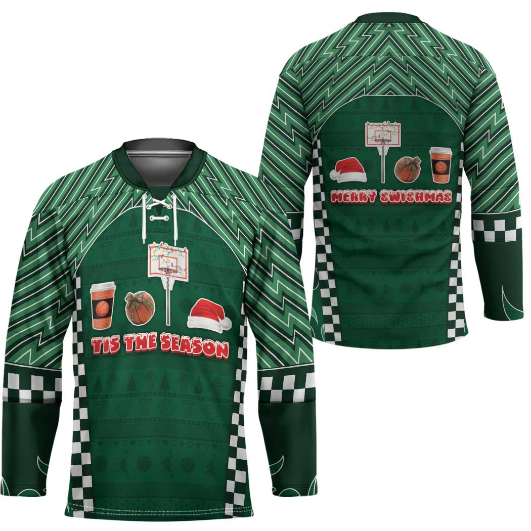 Basketball Christmas Hockey Jersey Tis The Season - Wonder Print Shop