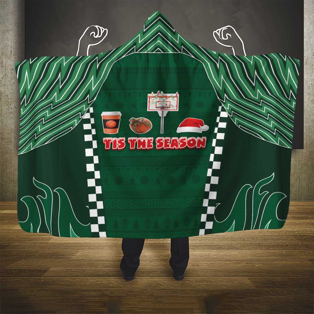 Basketball Christmas Hooded Blanket Tis The Season - Wonder Print Shop