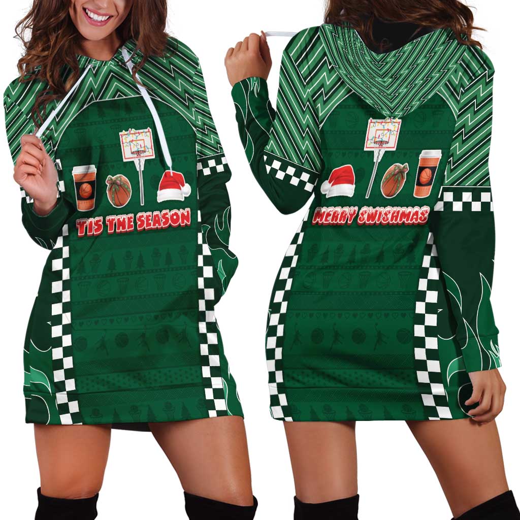 Basketball Christmas Hoodie Dress Tis The Season - Wonder Print Shop